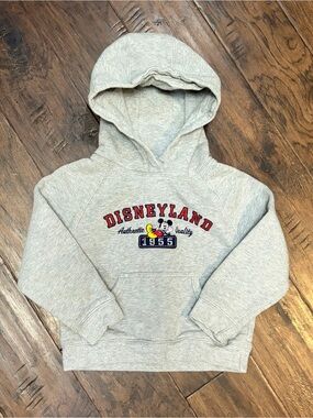 Disneyland Resort Mickey Mouse 1955 Gray Pullover Hoodie XS Disney Parks